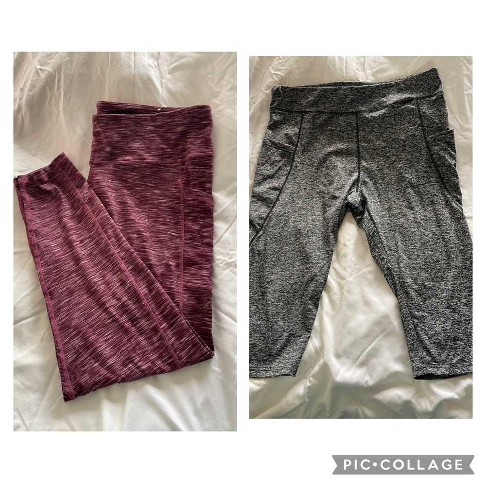 Stylish Womens Leggings- Maroon and Gray